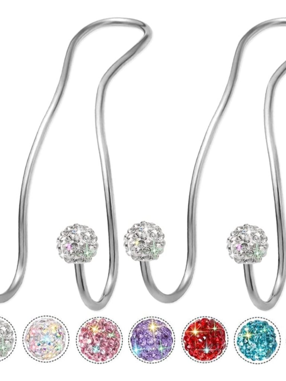 Bling Purse Hook for Car Headrest, Cute Car Seat Hooks 2Pack